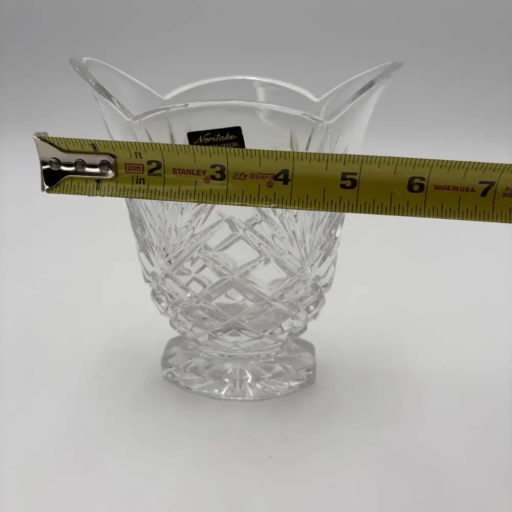 Vintage 1970s - 1980s Noritake Hampton Hall Full Lead Crystal Vase West Germany